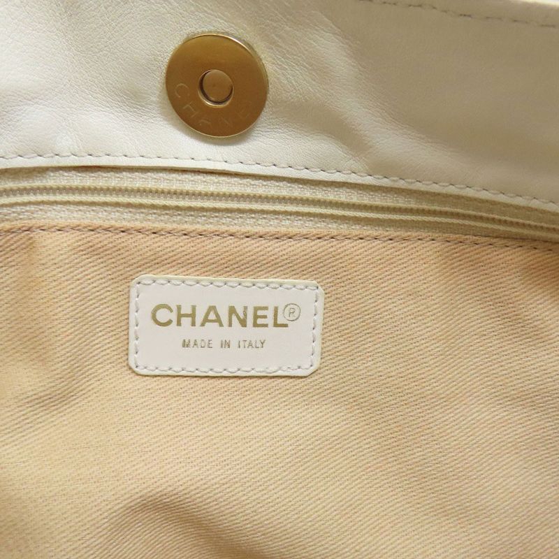Chanel Coco Mark Gold Hardware Handbag Canvas Calf Women