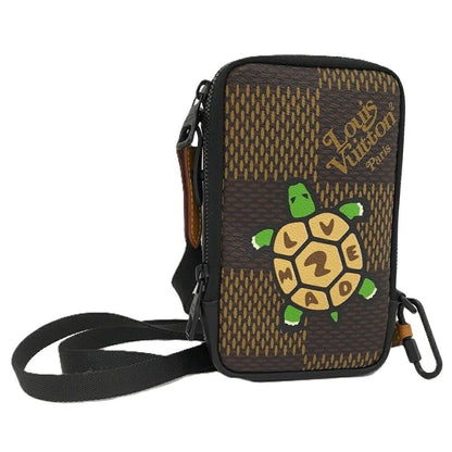Louis Vuitton Double Phone Pouch Collaboration Shoulder Bag Damier Giant