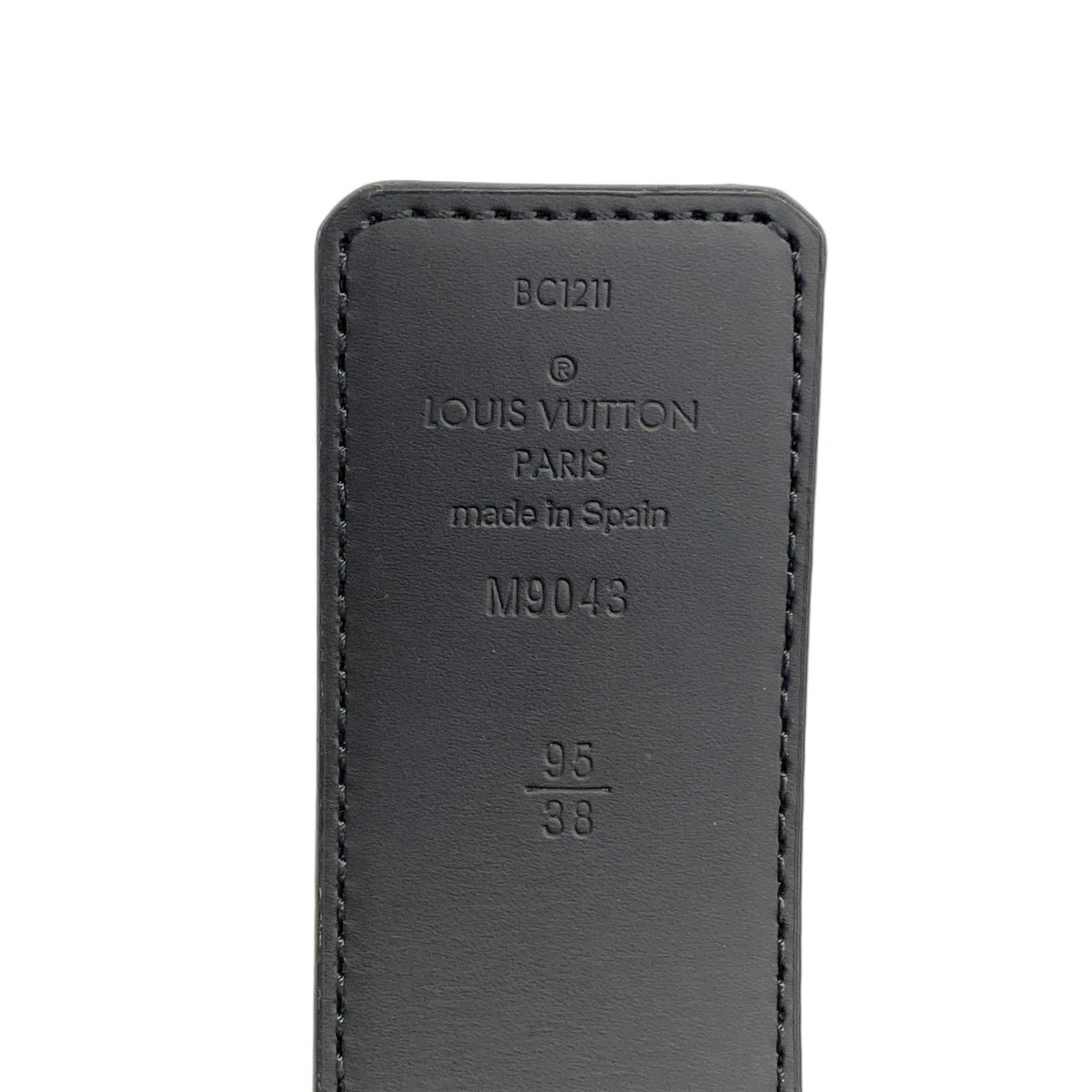 Louis Vuitton Belt Monogram Eclipse Ceinture LV Initial 40 Reversible Black — view 2