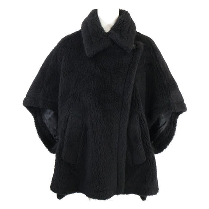 Max Mara Alpaca Silk Blend Teddy Bear Cape Poncho