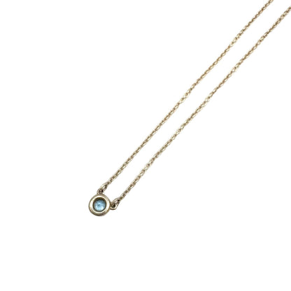 Tiffany & Co Color by the Yard Aquamarine Silver Light Blue Necklace — view 2