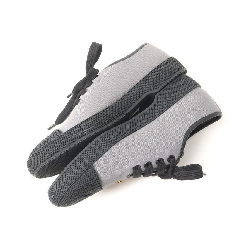 Prada Sneakers Size 5 1 2 Low Cut Rubber Wappen Leather Shoes 20250610 Ra5022