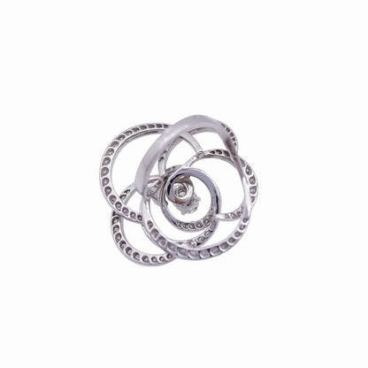 Chanel Camellia Oval Diamond 08ct / 140 Diamonds 181ct Diamond #51 18K White