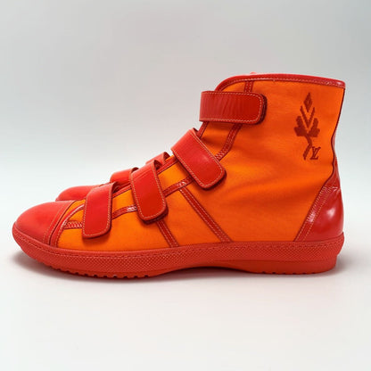 Louis Vuitton High-Cut Sneakers Go0077 Orange No 9 (approx 27cm (10.63in))