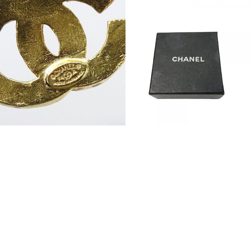 Chanel Brooch Metal Gold Triple Coco Mark Plated Ladies Women Chanel