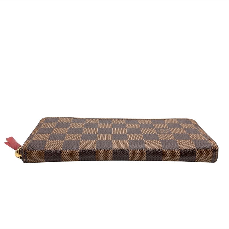 Louis Vuitton Portefeuille Cles Mans Round Zipper Damier Ebène N60534 Brown