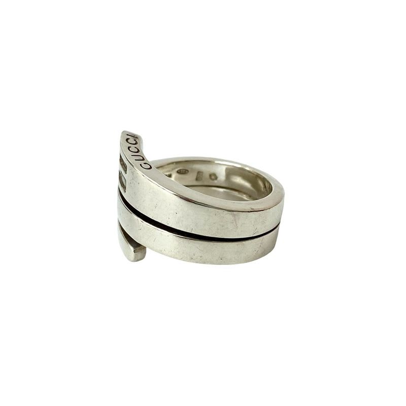 Gucci Spiral Ring Silver 925 Accessory No 12 102-5