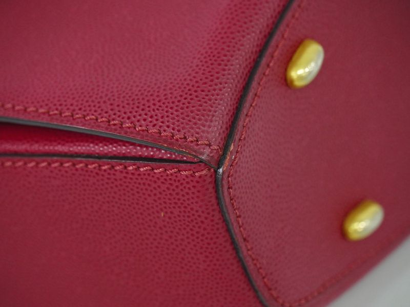 Authentic Celine Leather Handbag Pinkish Bag Pre-owned [follow-up Discount]