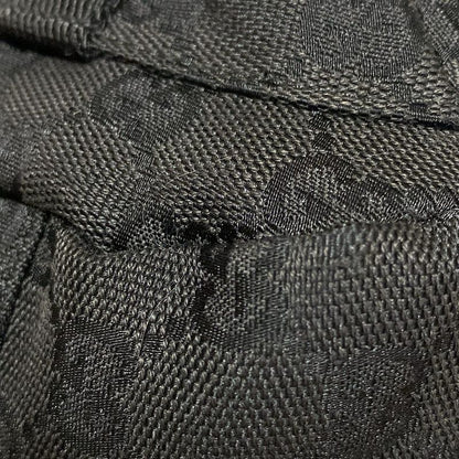 Gucci Shoulder Bag GG Pattern 90762 Black Leather