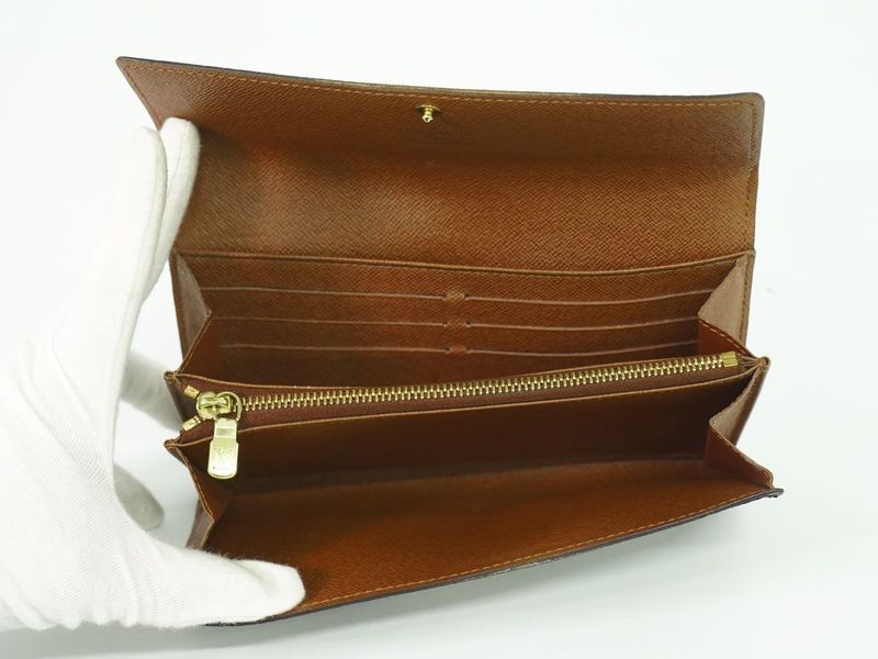 Authentic Louis Vuitton LV Old Shape Portefeuille Sarah Monogram Long Wallet