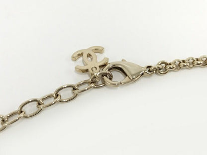 Chanel Necklace Bambi Rhinestone Faux Pearl Gold Plated