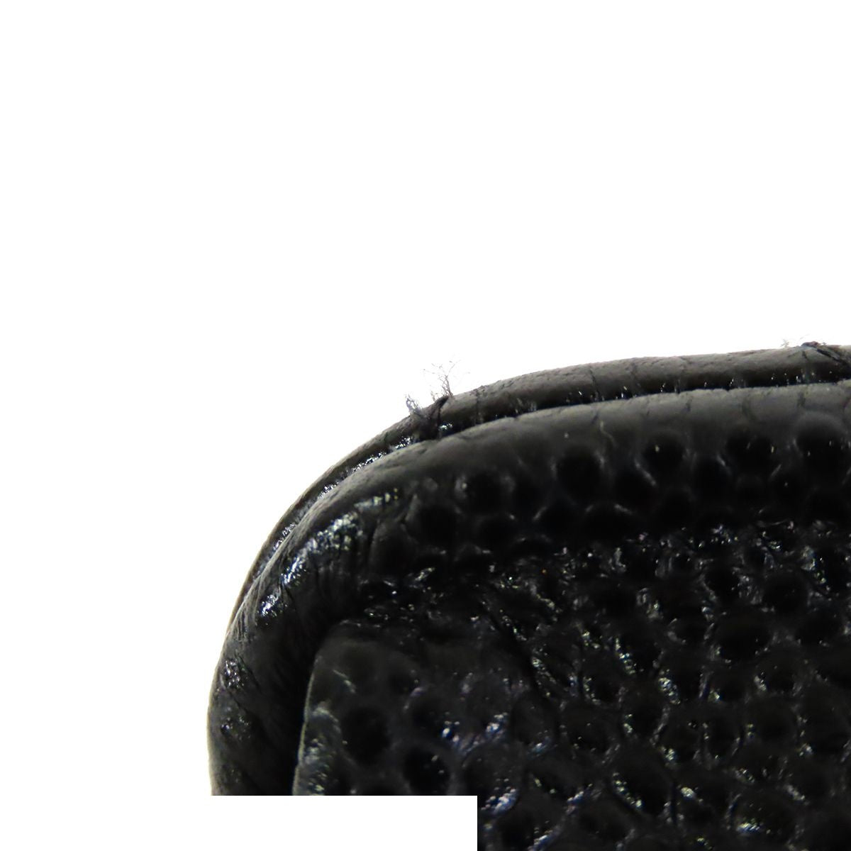 Chanel Chain Wallet Black Gold Caviar Leather Shoulder Bag — view 7