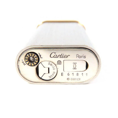 Cartier Hairline New Shape Oval Short Logo Engraved Roller Type