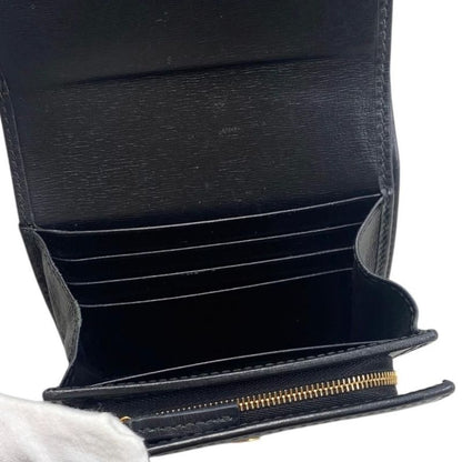 Gucci Bifold Wallet Horsebit 1955 Wallet 621891 Leather Black Gold Hardware