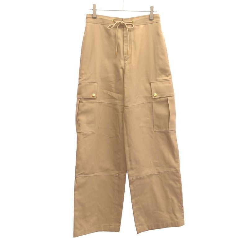 Celine Cotton Twill Lou Loose Fit Cargo Pants 2 P06 A539 W.40 BB Beige 34
