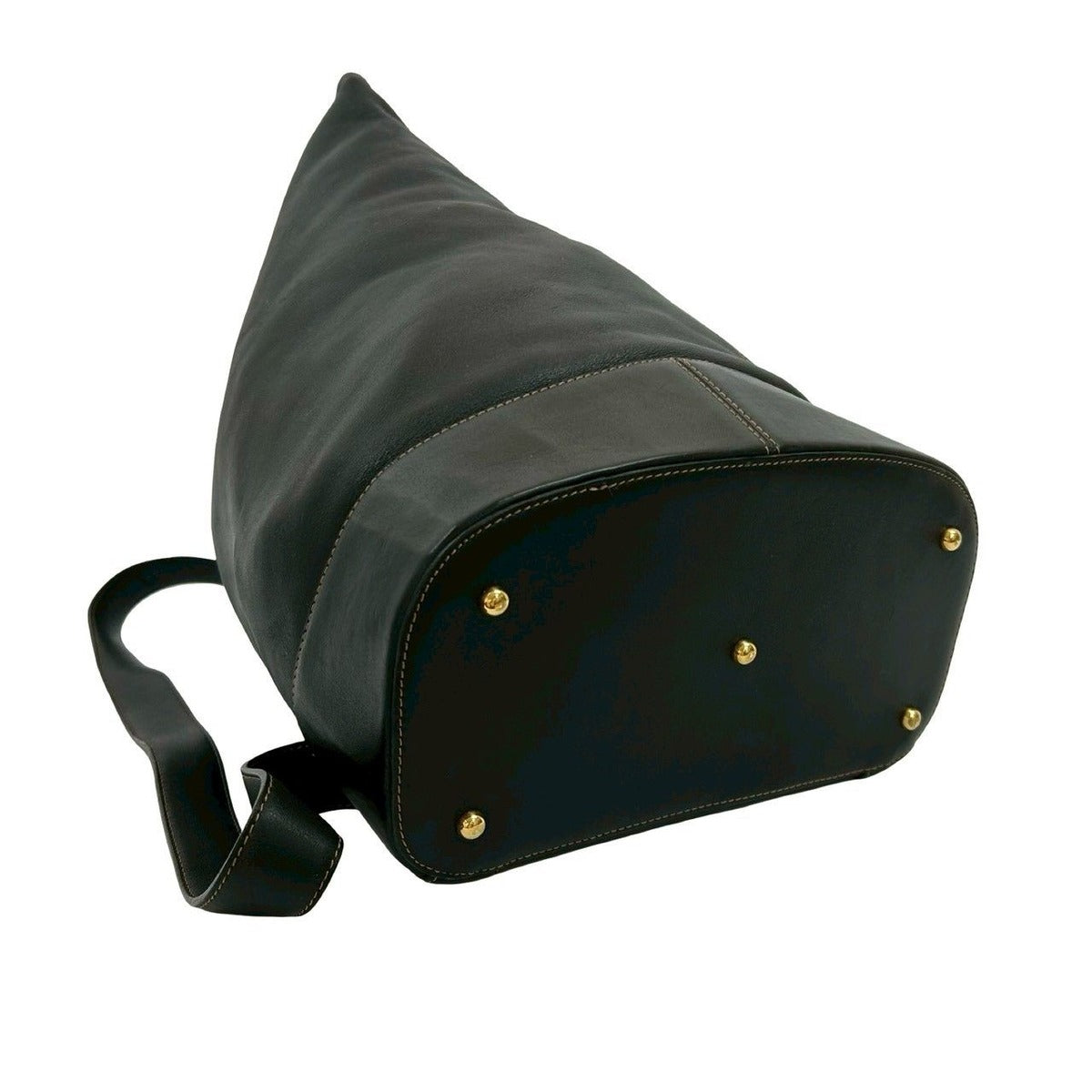Loewe Vintage Logo Leather Sac Backpack Black — view 7