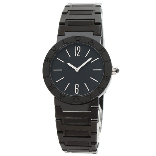 Bvlgari Black Diamond Like Carbon Watch SS Dlc Boys