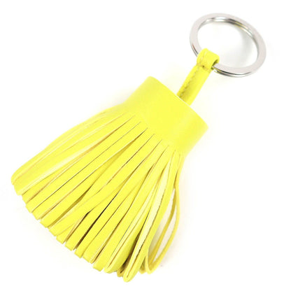 Hermes Carmen Agno Milo Silver Bag Charm Yellow