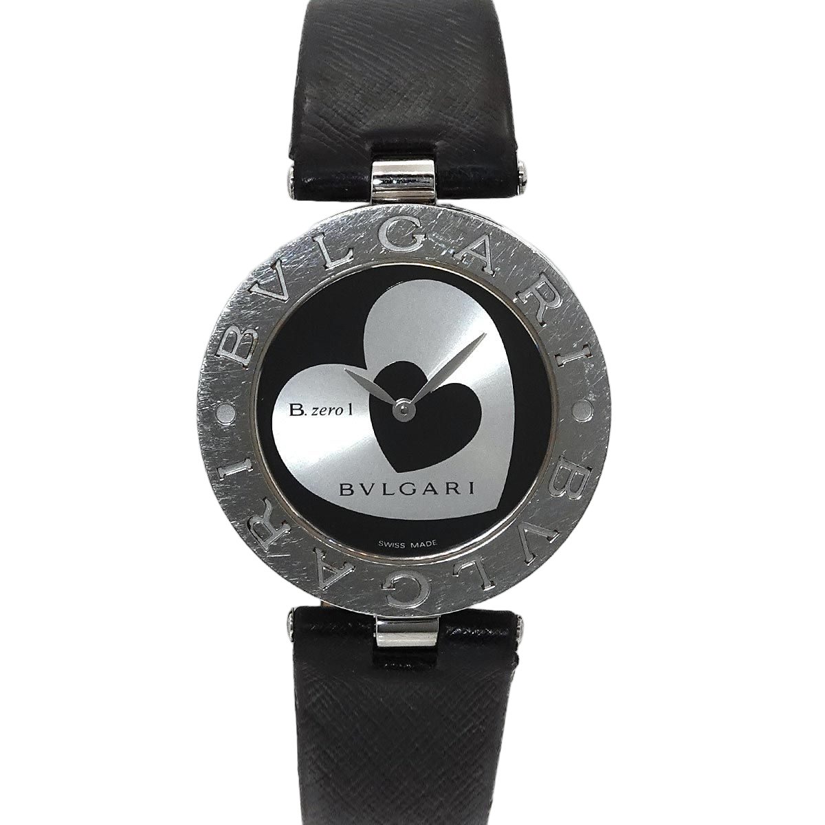 Bvlgari B.zero1 Double Heart Boys' Watch Silver Black Quartz