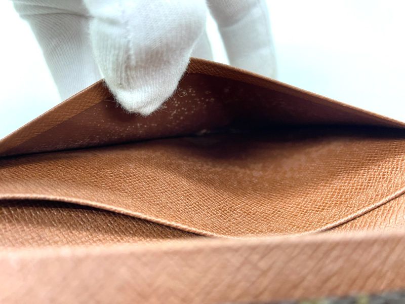 Louis Vuitton Monogram Porte Monet Vieux Trésor M61730 Foldable Wallet L-shaped