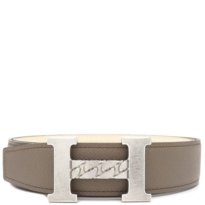 Hermes Belt H Buckle #90 Vaux Epson Etang and Cles #90 Silver Hardware Off