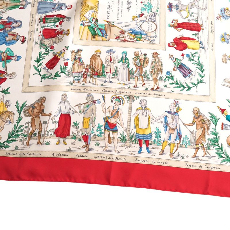 Hermes Costumes Civils Actuels Modern Civilian Attire Carré 90 Scarf Silk Twill