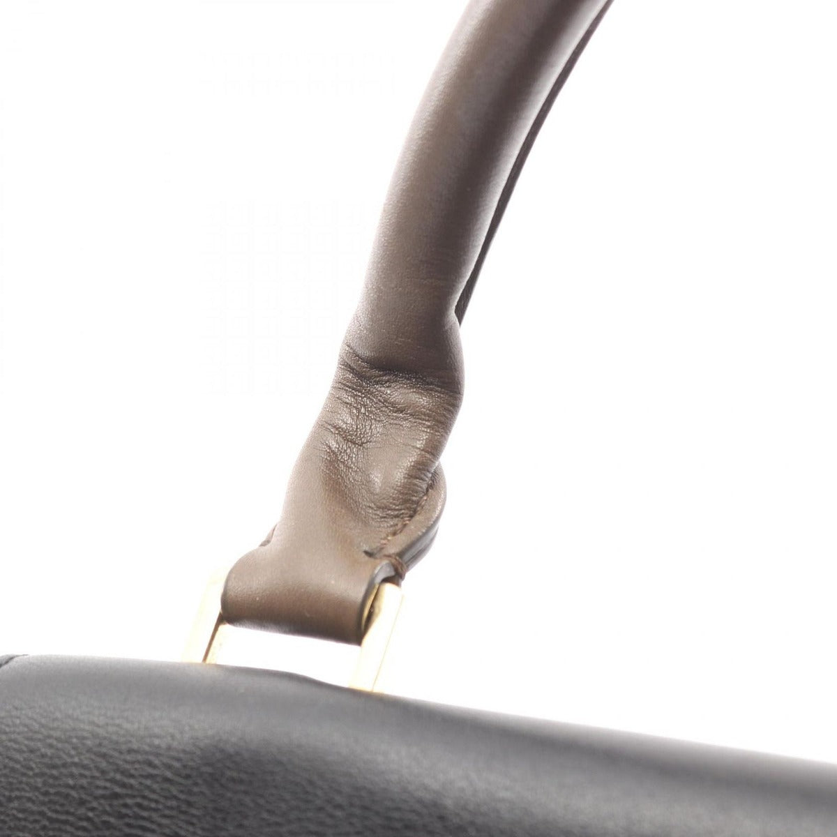 Celine Handbag Trapeze Black Beige Brown Leather — view 13
