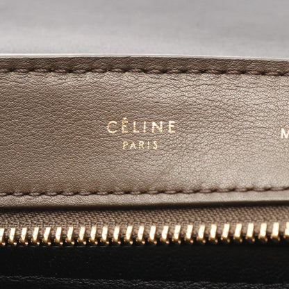 Celine Handbag Trapeze Black Beige Brown Leather — view 4