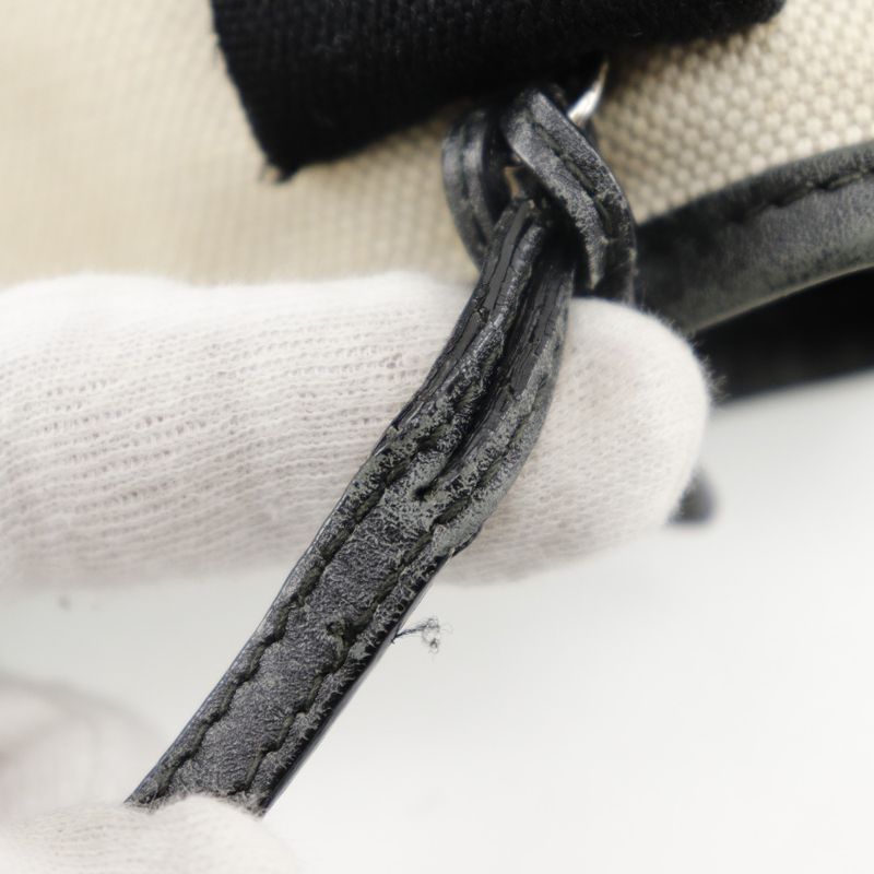 Balenciaga Navy Cabas Su XS Cotton Natural/black Women's Handbag