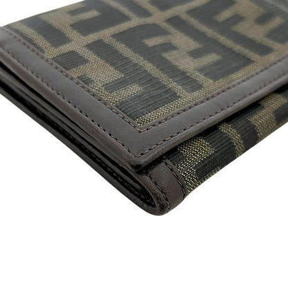 Fendi Bifold Wallet Khaki Green Brown Zucca — view 9