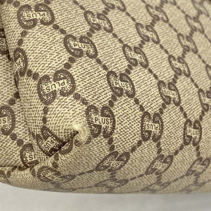 Gucci Clutch Bag GG Supreme Old Gucci PVC Brown Gold Hardware Women