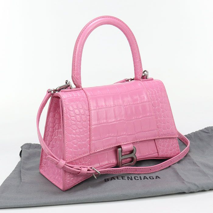 Balenciaga 2-way Handbag Hour Glass 593546 Handbag Calfskin Women
