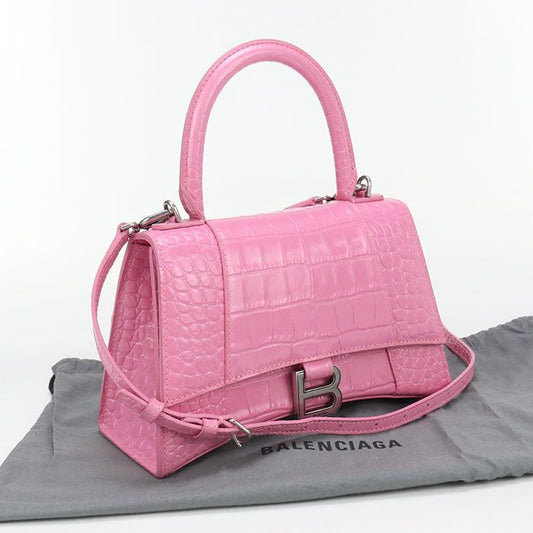 Balenciaga 2-way Handbag Hour Glass 593546 Handbag Calfskin Women