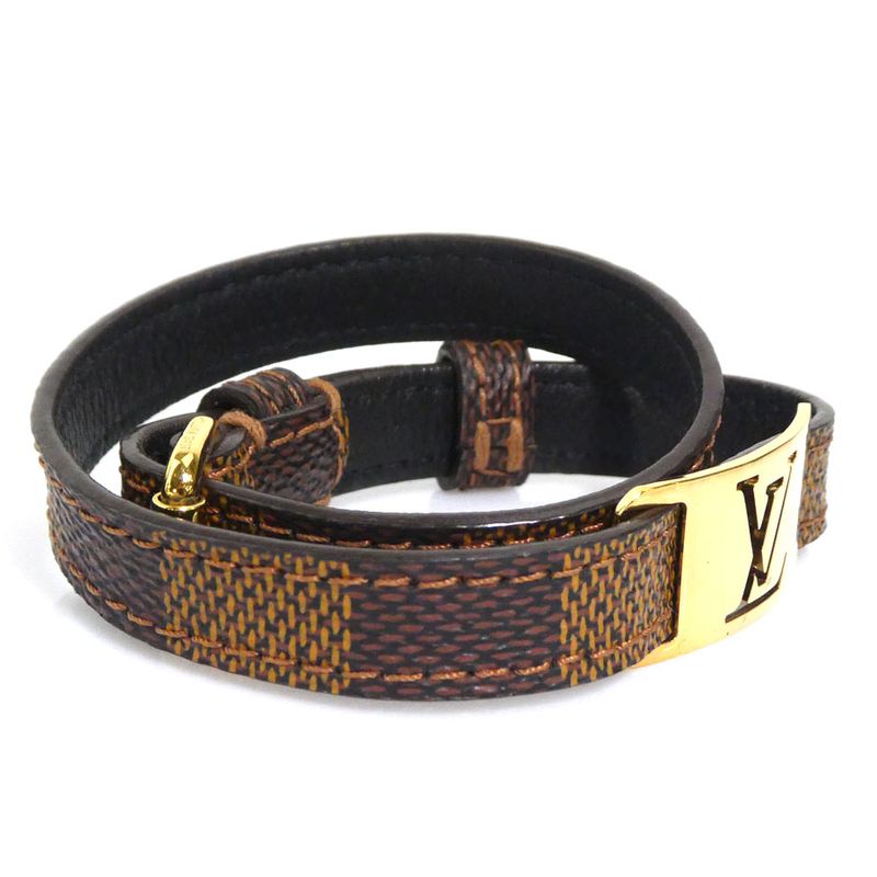 Louis Vuitton Bracelet Damier Bra Scuff Sign It M6623e