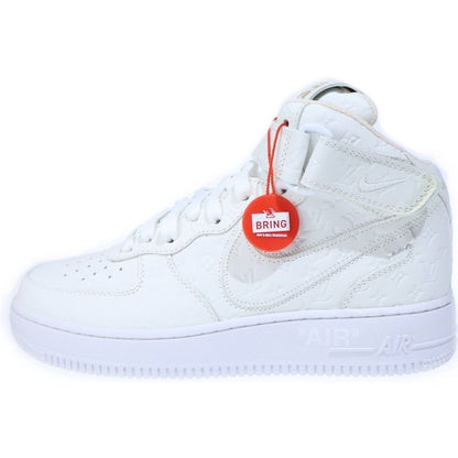 Louis Vuitton Air Force 1 Mid Monogram Leather Cut Sneakers