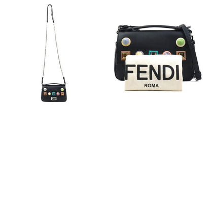 Fendi Crossbody Shoulder Bag Handbag Double Micro Baguette 8m0371-sf5