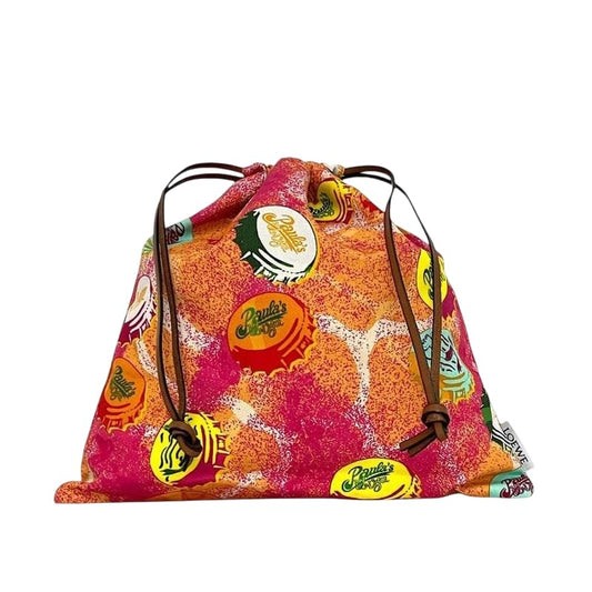 Loewe Drawstring Pouch Ring Orange Pink Paurazibiza