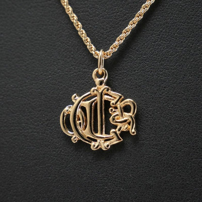 Christian DIOR Vintage Necklace Logo Gold Made In Germany 20241008 Ra1395