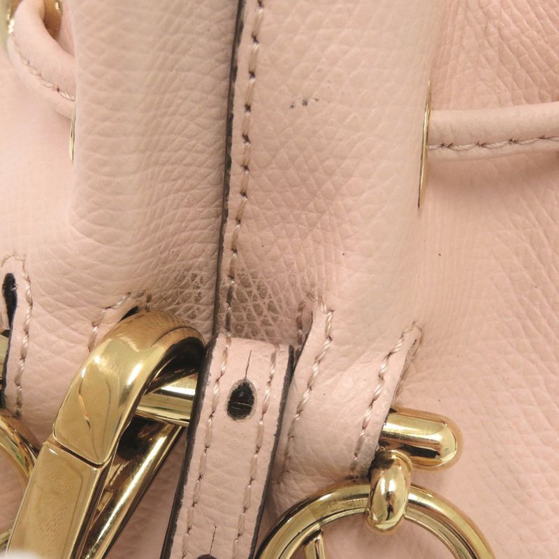 Fendi Montresor Mini 8bs010 Leather Pink 2way Handbag 0267 Fendi