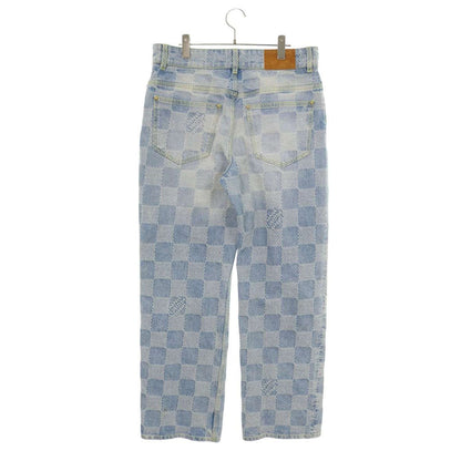 Louis Vuitton Rm242mq GRT Hrd48w Damier Skate Denim Pants Men's 33 Inches — view 2