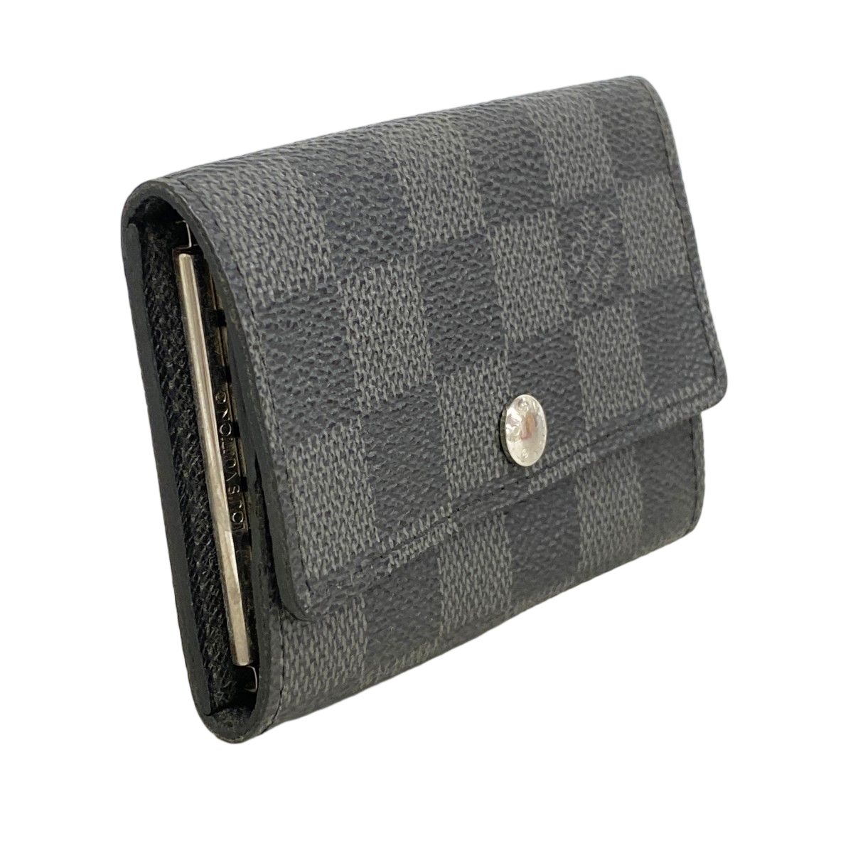 Louis Vuitton Key Case Damier Graphite Multicles 6 Black Key Holder — view 2