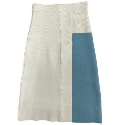 Fendi Fzq740 ARV7 Skirt Knee-length Skirt Bottoms Tight Skirt Wool Nylon