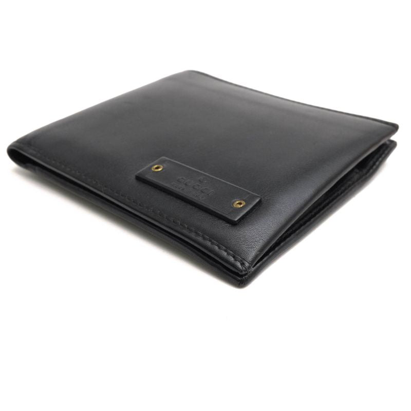 Gucci Wallet Men Leather Genuine Black 90690 1502 with Coin Purse Bifold