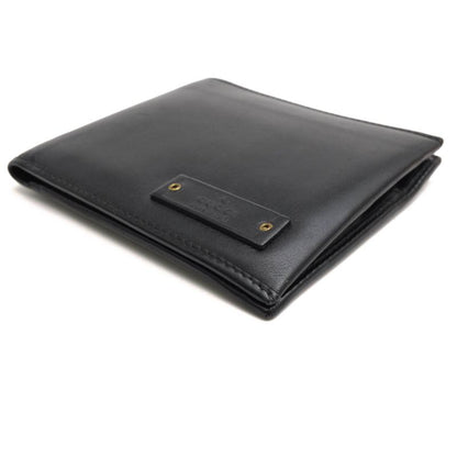 Gucci Wallet Men Leather Genuine Black 90690 1502 with Coin Purse Bifold