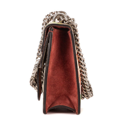 Gucci Blooms Dionysus Beige Burgundy Supreme Canvas Shoulder Bag — view 3