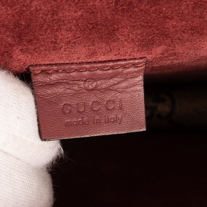 Gucci Blooms Dionysus Beige Burgundy Supreme Canvas Shoulder Bag — view 10