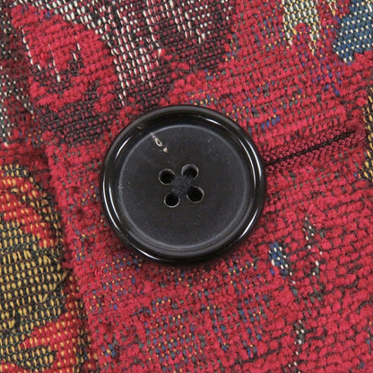 Dolce & Gabbana Black Tag Flower All Over Pattern Jacquard Chesterfield Coat — view 5