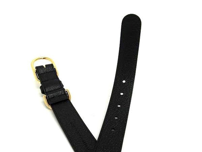 Gucci 695256 Leather Gold Hardware Belt Size XL Black Bp1505