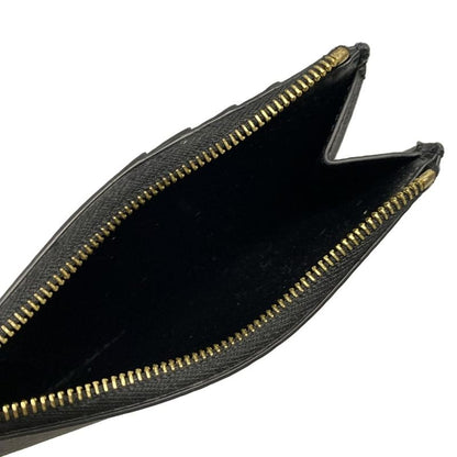 Celine Card Case Compact Zipped Card Holder Black Fragment Case