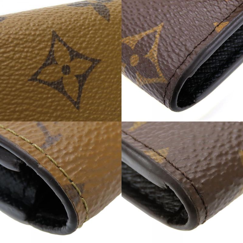 Louis Vuitton Bifold Wallet Portefeuille Rosalie M82333 Monogram Reverse Brown